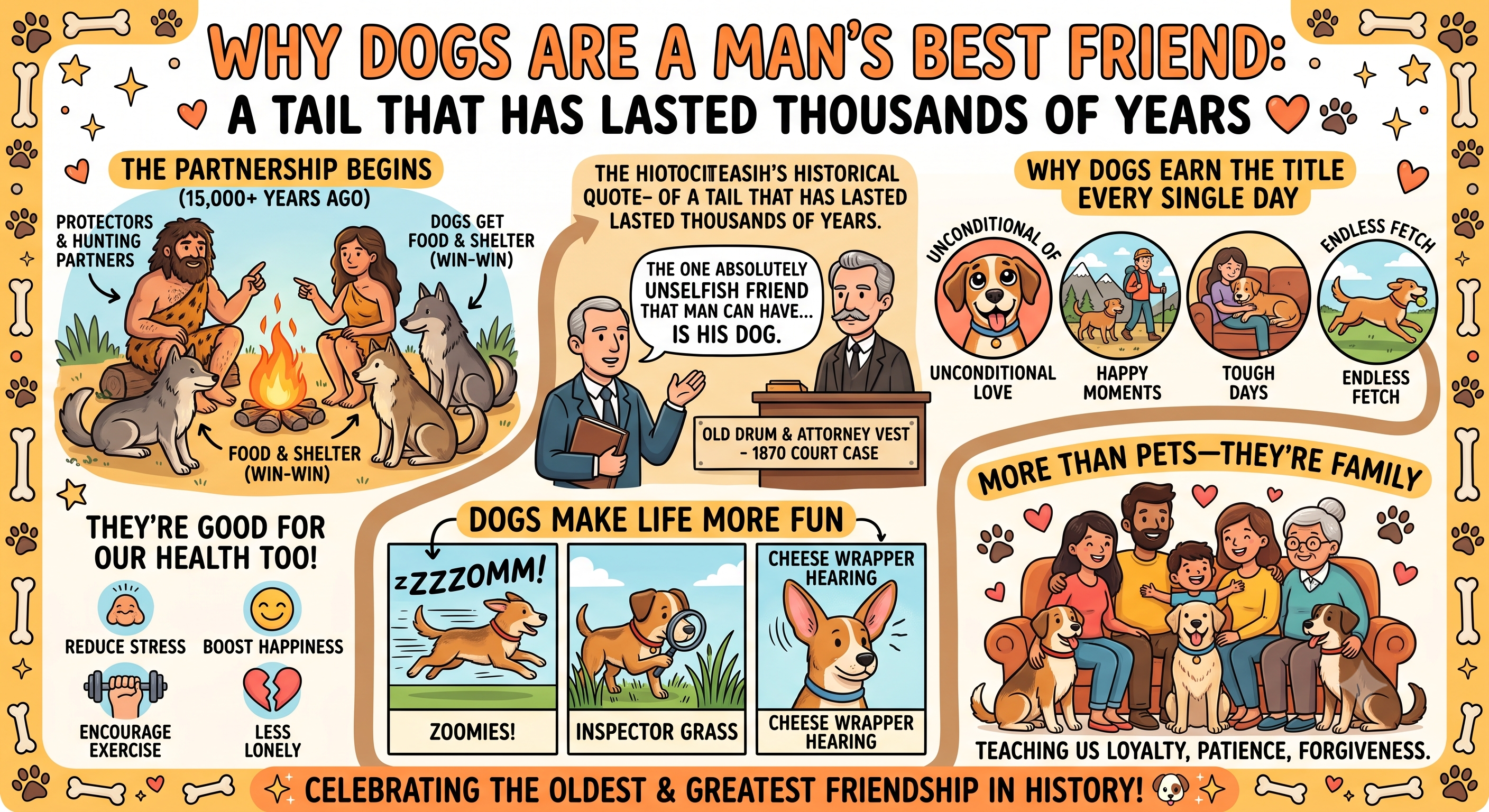 🐶 Why Dogs Are a Man's Best Friend: A Tail That Has Lasted Thousands of Years ❤️🐾