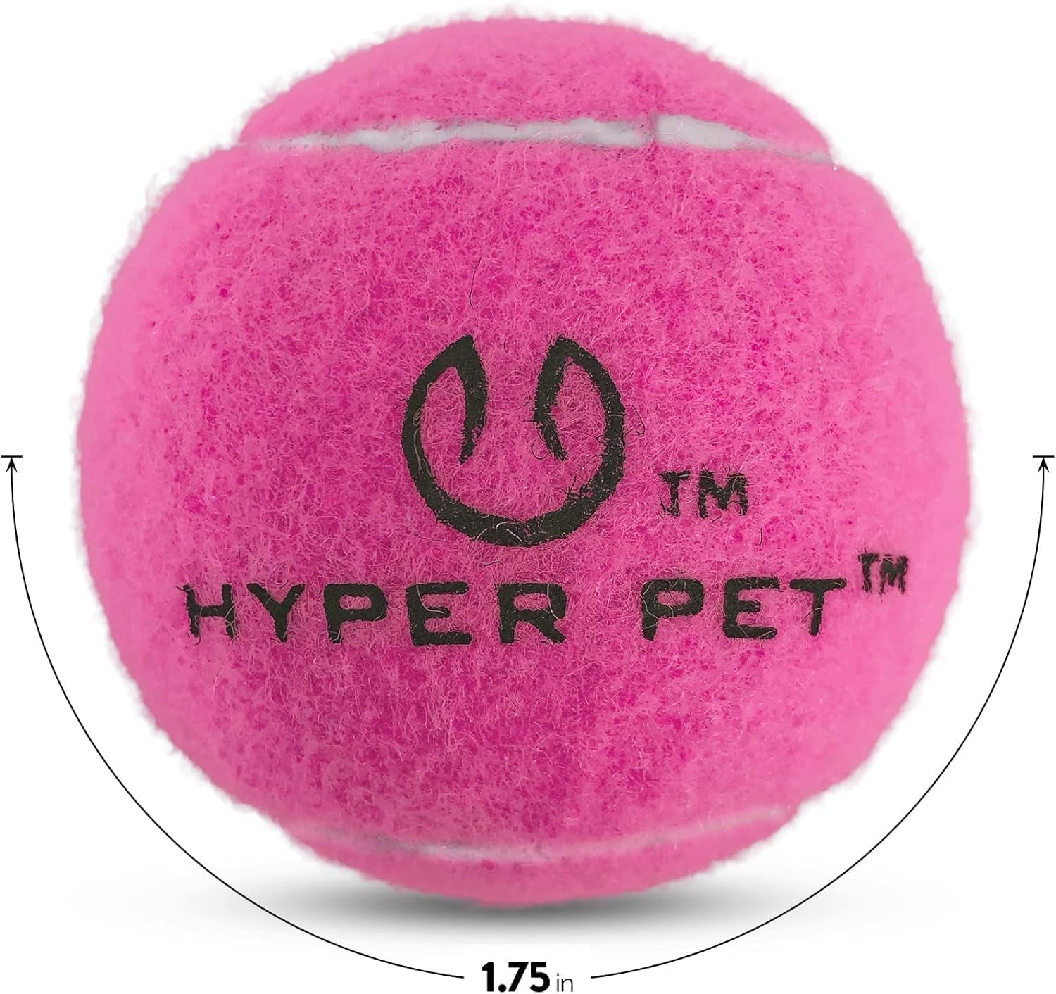 MINI Tennis Balls for Dogs (Safe Dog Ball Tennis Balls for Exercise &amp; Training) Interactive Toys Work with  K9 Kannon MINI Dog Ball Launcher - 4 Pack Pink