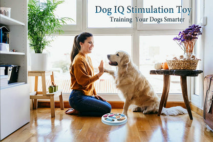 Interactive Dog Puzzle Game Toys, Dog Enrichment Toys for Puppy Mentally Stimulating Treat Dispenser Dog Treat Puzzle Feeder for Small,Medium and &amp; Large Dogs Treat Training (Blue)